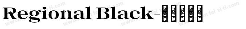 Regional Black字体转换